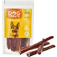 100% Naturales Palos para Perros 8 Pulgadas de Cuero Crudo de Toro Bocadillo- 10 Piezas